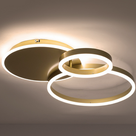 MOOSEE lampa sufitowa / plafon RINGS 3 złota