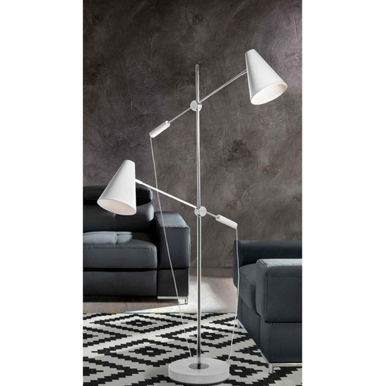 Kierunkowa biała lampa podłogowa Kaja Azzardo