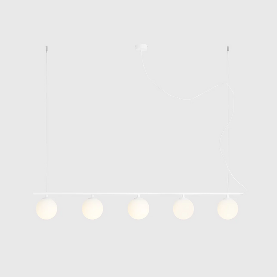 Lamp wisząca Beryl Glass 5 biała