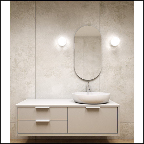 PLAFON MODERN BALL simple midi LED hermetic AQFORM