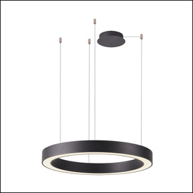 Czarna lampa wisząca z pilotem Marco 100 CCT  Azzardo AZ5050