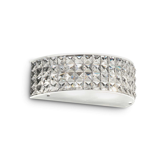 KRYSZTAŁOWY KINKIET ROMA AP2 BIANCO 093086 IDEAL LUX