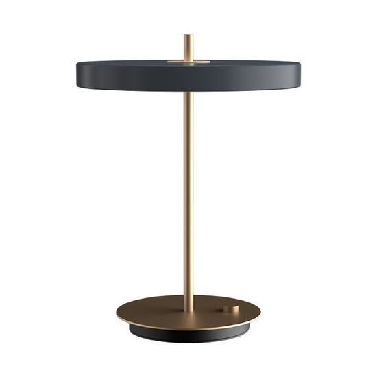 Lampa stołowa Asteria antracytowa szarość UMAGE
