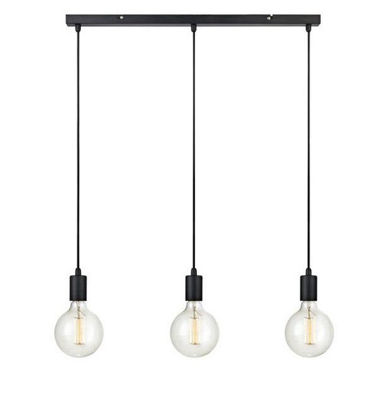 Lampa wisząca SKY 3 listwa  Markslojd 106336 czarna