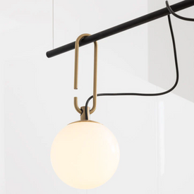 Lampa wisząca ze szkła dmuchanego NH S2 22 Artemide