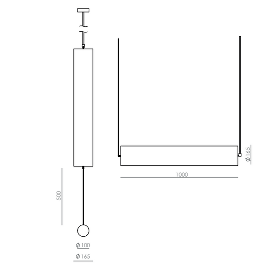 Lampa wisząca Nooi horizontal Aromas