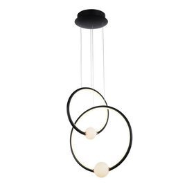 Lampa wisząca Lozanna czarna PND-20112035-2B-BL Italux