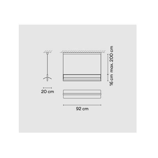 Lampa wisząca Kontorno 6434 VIBIA