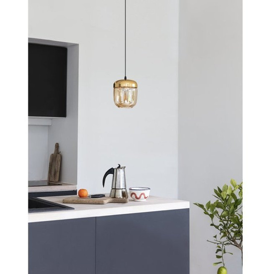 Klosz ACORN bursztynowy mosiądz UMAGE