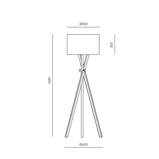Lampa podłogowa COT P1251/WH Aromas