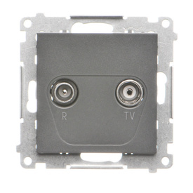 Gniazdo antenowe R-TV końcowe separowane Simon 55