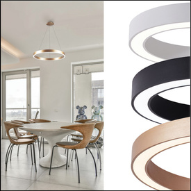 Złota lampa wisząca Marco 80 CCT z pilotem Azzardo AZ5048