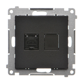 Gniazdo komputerowe pojedyncze RJ45 kategoria 6 Simon 55 