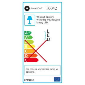 Lampka biurkowa Lozanna Złota MAXLIGHT 
