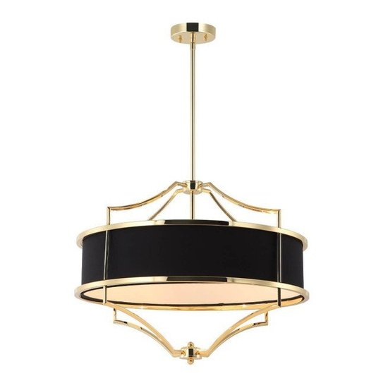 Lampa wisząca Stesso black Gold M STYL NOWOJORSKI 