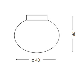 PLAFON / KINKIET CANDY PL1 D40 086781 IDEAL LUX