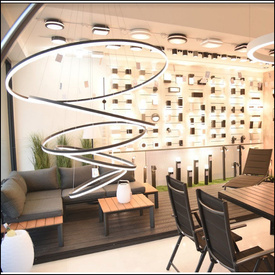 Ściemnialna lampa wisząca Halo 150 + 120 + 100 + 80 + 60 Black Azzardo + pilot