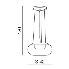 Lampa wisząca Galactic Chrome Azzardo