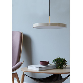 Lampa wisząca Asteria medium perłowa biel UMAGE