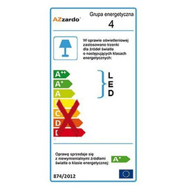 Lampa Azzardo ZOLA 80/60 White AZ1295