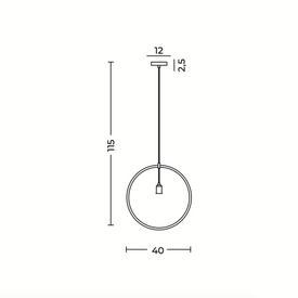 LAMPA WISZĄCA KRUG Azzardo