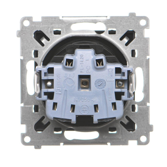 Gniazdo wtyczkowe pojedyncze z uziemieniem Simon 55 TGZ1CZ.01/149