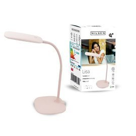 Lampka biurkowa LED Lisa różowa Nilsen