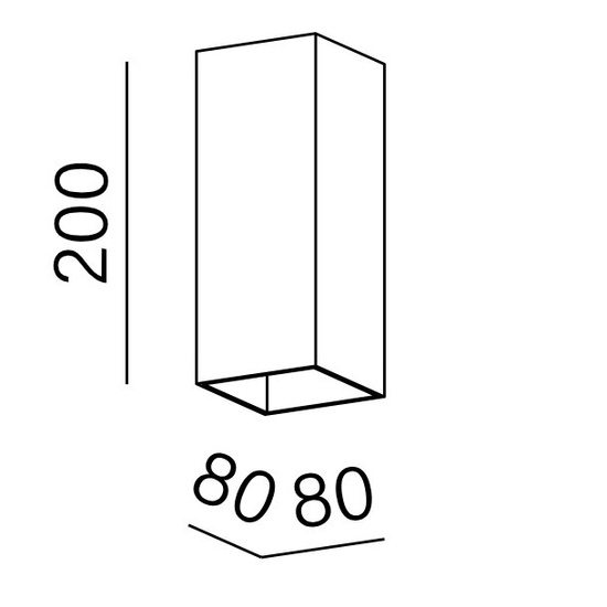 Kinkiet zewnętrzny VIP square up&down LED 230V AQForm