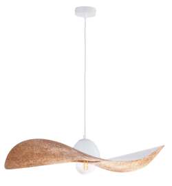 Kapello L biały/miedź ø 76cm lampa wisząca 32337