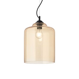 LAMPA WISZĄCA BISTRO SP1 SQUARE AMBER 163789 IDEAL LUX