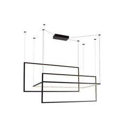 LAMPA WISZĄCA GEOMETRIC CZARNA DUŻA P0271D MAXLIGHT