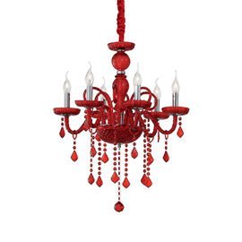 LAMPA WISZĄCA GIUDECCA SP6 ROSSO 027418 IDEAL LUX