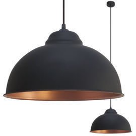 LAMPA WISZĄCA TRURO 2  VINTAGE 49247 EGLO – CZARNY, MIEDŹ