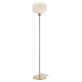 Lampa stojąca SOBER Floor Brushed Brass/White