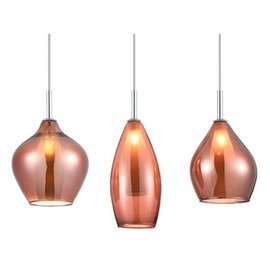 Lampa wisząca Amber Milano 3 Copper Azzardo