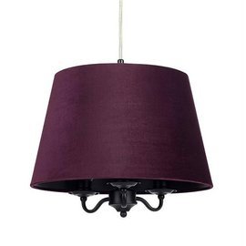 Lampa wisząca JAMIE 3L fioletowa 107532