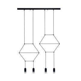 Lampa wisząca LINEA-4 LONG czarna 70 cm