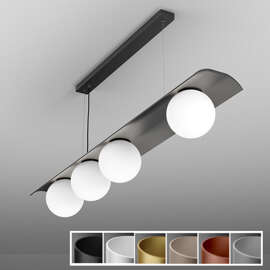 Lampa wisząca MODERN BALL asymmetry x4 LED AQFORM