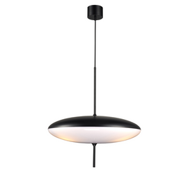 Lampa wisząca PIATTO biało-czarna 50 cm