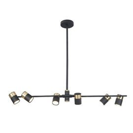 Lampa wisząca Puma 6 czarno-złoty MAXLIGHT 