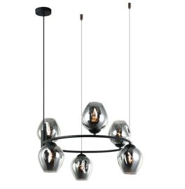 Lampa wisząca Roxane Italux MDM-4045-6 BK+SG 