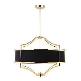 Lampa wisząca Stesso black Gold M STYL NOWOJORSKI 