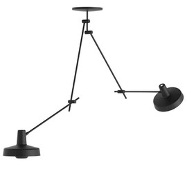 Lampa wisząca na wysięgniku Ceiling Double Long Black Arigato Grupa AR-CL-2