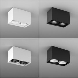 Plafon SQUARES next 50x2 LED 2700K DALI 36° AQform