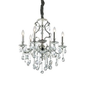 ŻYRANDOL Z KRYSZTAŁKAMI GIOCONDA SP6 044927 IDEAL LUX