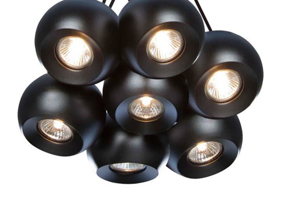 AZZARDO  GULIA 7 BLACK LAMPA WISZĄCA