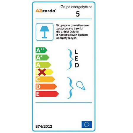 Chromowy wpust Biagio AZ1492 Azzardo