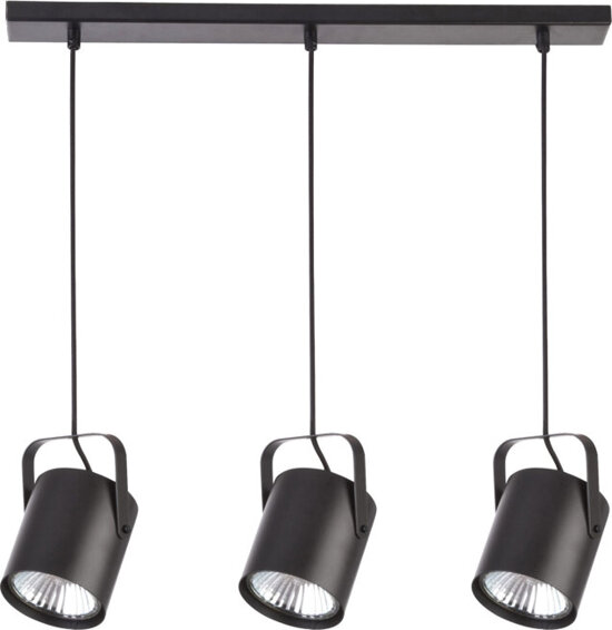 FLESZ E27 3 lampa wisząca CZARNY 31083