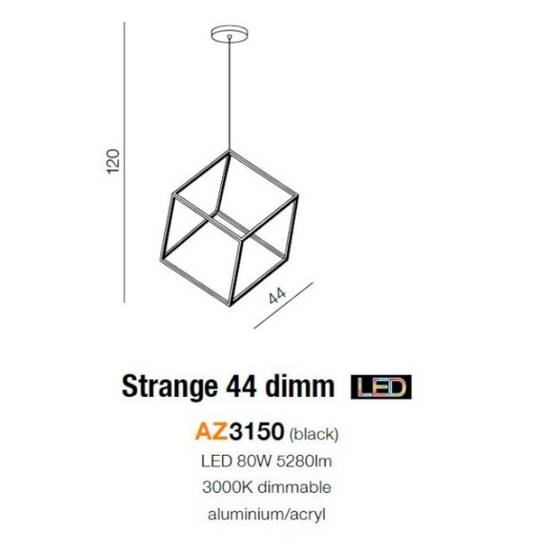 Geometryczna lampa wisząca Strange 44 Azzardo