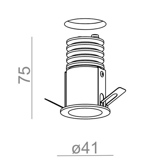 Hermetyczny wpust HOLLOW micro LED AQform